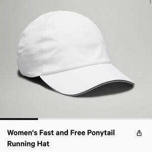 Women’s Lululemon Fast and Free Ponytail Running Hat